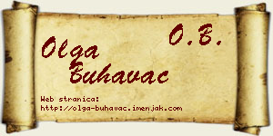 Olga Buhavac vizit kartica